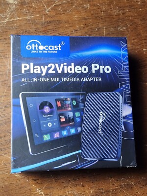 Ottocast Play2Video Pro AI Box, Wireless Android Auto & CarPlay Adapter