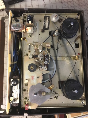 Sears Model 8230 Portable Reel To Reel Player w/ Microphone Parts/Repair