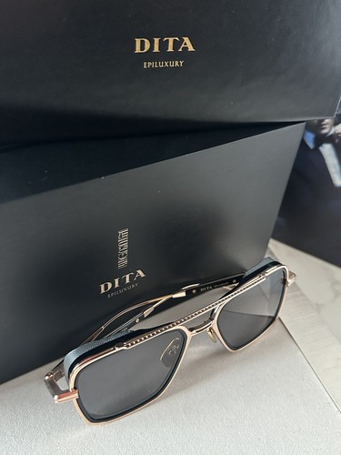 Pre-owned Dita Epiluxury Limited Edition Eplx.8 Des008-a-03 Rose Gold Black Iron Polarized In Gray