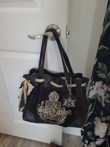 Vintage Juicy Couture Velour Bag Velvet Purse Daydreamer Bow Vintage Juicy Couture Velour Bag Velvet Purse Daydreamer Bow