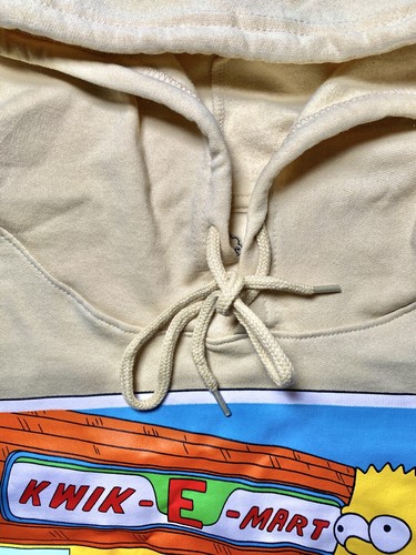 The Simpsons Bart Kwik E Mart Hoodie Adult XL Skateboard Brain Freeze Sweatshirt