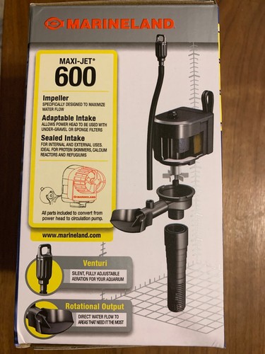 Marineland Maxi-Jet Pro 600 Multi-Use Water Pump & Powerhead 160/750GPH