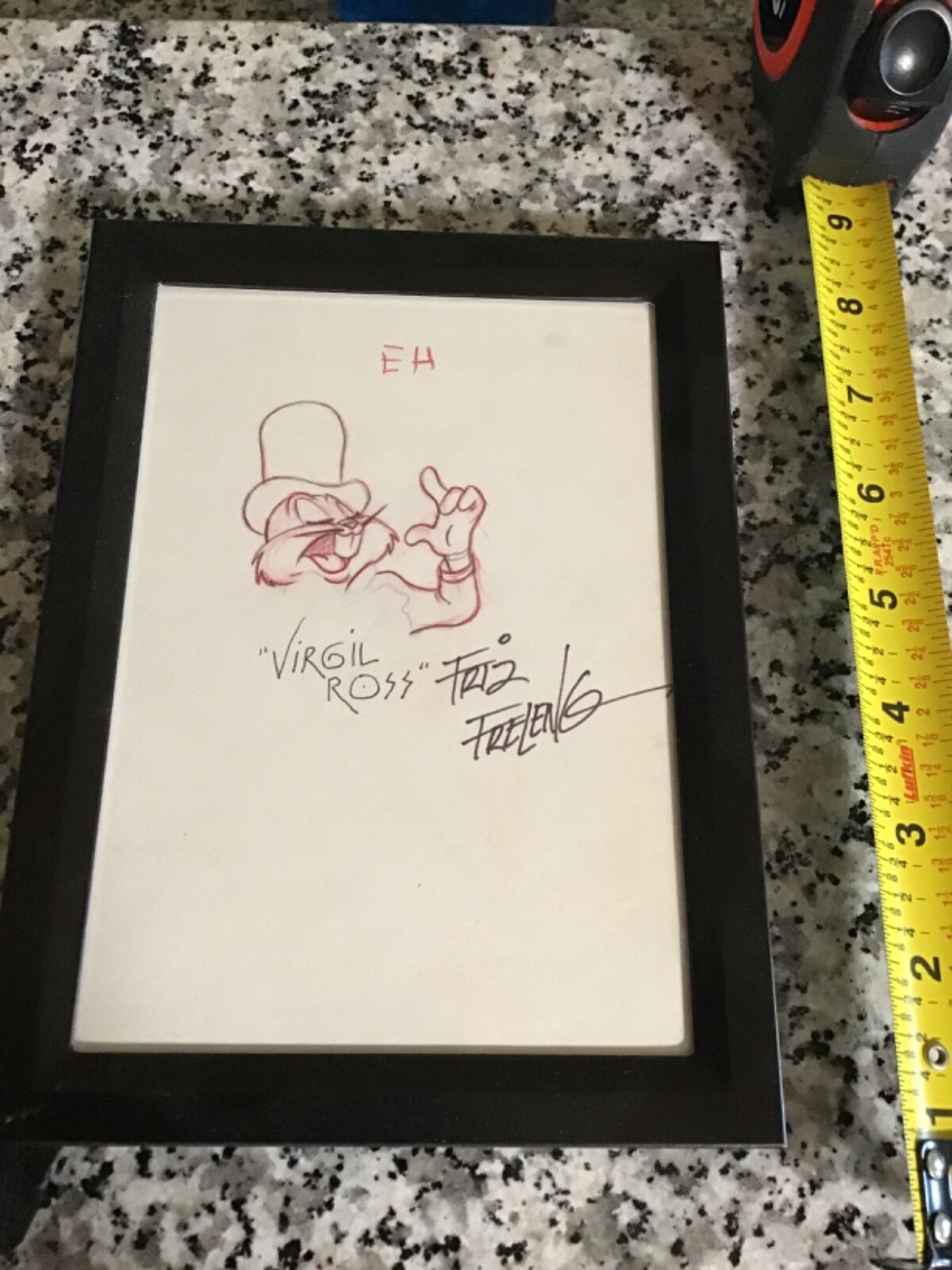 Drawing Signed Virgil Ross And Friz Freleng
