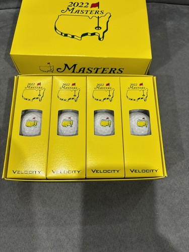 New set of a dozen Titelist Velocity 2022 Masters Golf Tournament golf balls