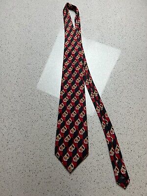 VTG PAOLO DESIGNED BY PAOLO GUCCI RED BLACK CHECKERED TIE