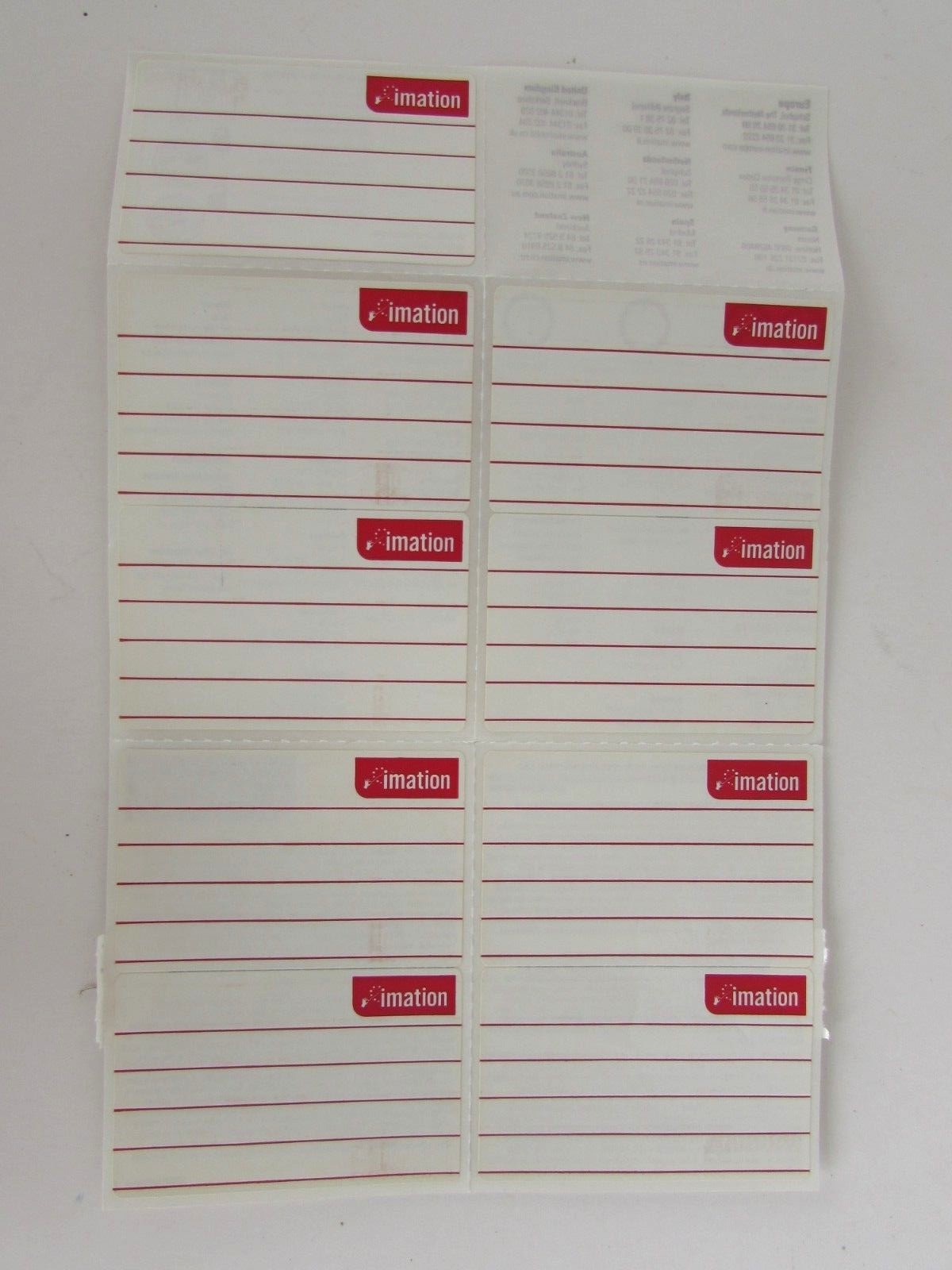 Imation Floppy Disk 2 HD 1.44 MB Formatted Data Storage 9 Diskettes Labels New