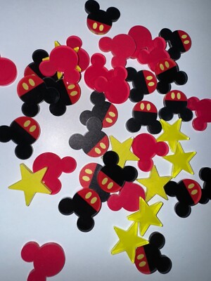 Lot of Plastic / Hard Mickey Mouse Tokens for Compliment Jar / Cup