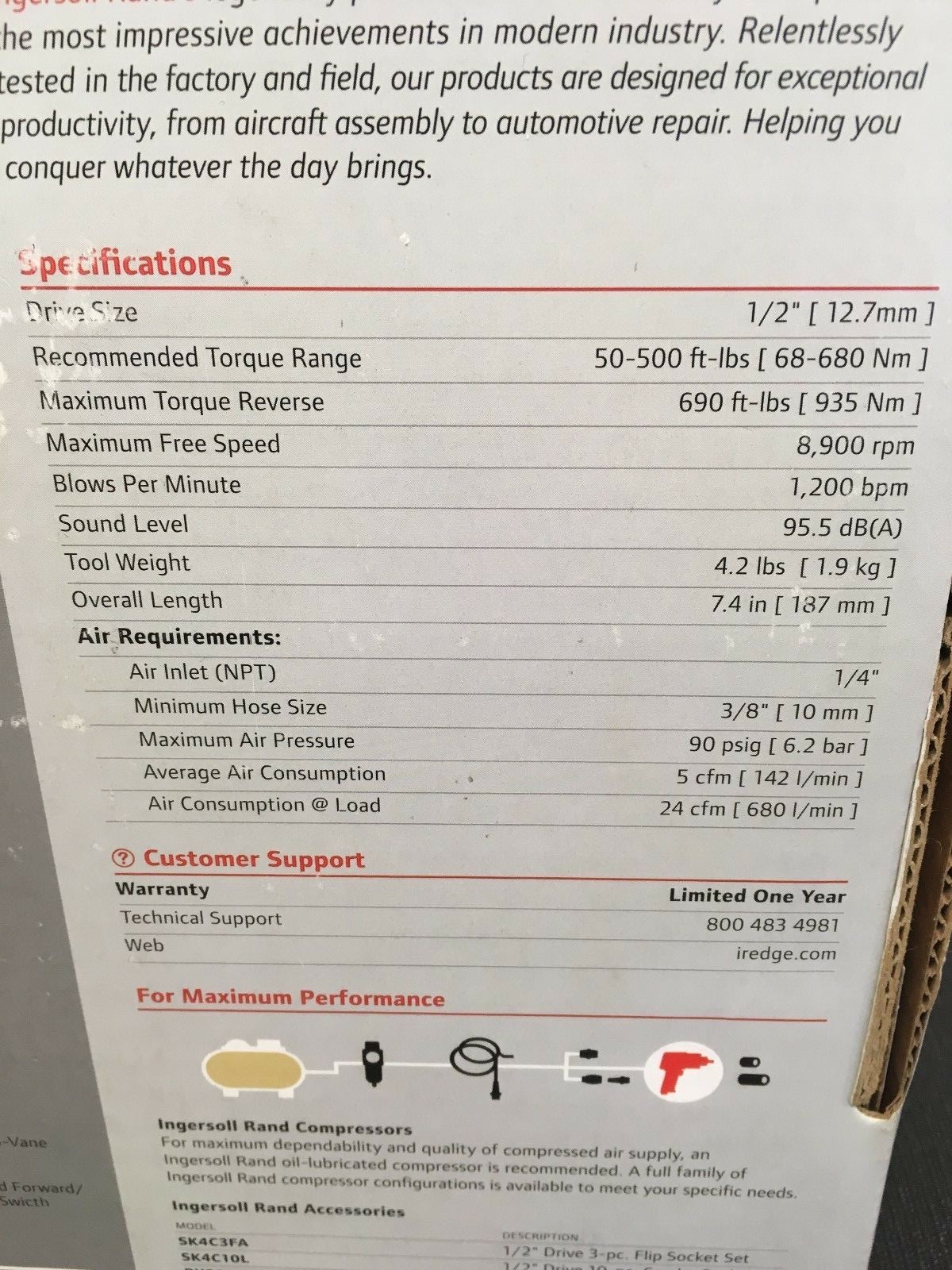 NEW INGERSOLL RAND EB2125X 1/2