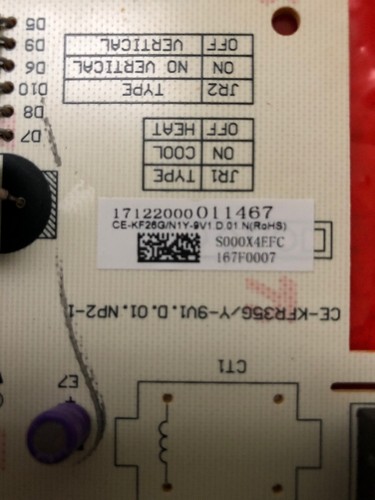 NEW CE-KFR35G/Y-9V1.D.01.NP2-1 MINI SPLIT CONTROL BOARD FREE SHIPPING