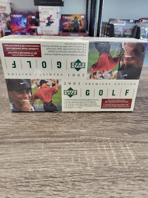 2001 UPPER DECK GOLF RACK PACK BOX SP AUTHENTIC PREVIEW PACKS TIGER WOODS &BONUS