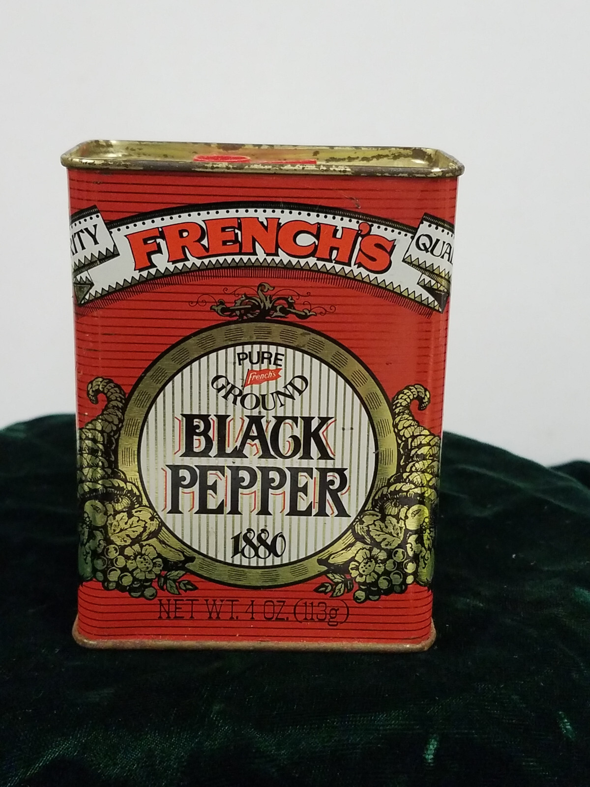 Vintage French's Black Pepper 1980 100th Anniversary Metal