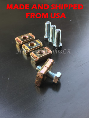 4PCS Titan Frontier Xterra Bed Rail Nuts Utili Track Cargo Tie Down Mount