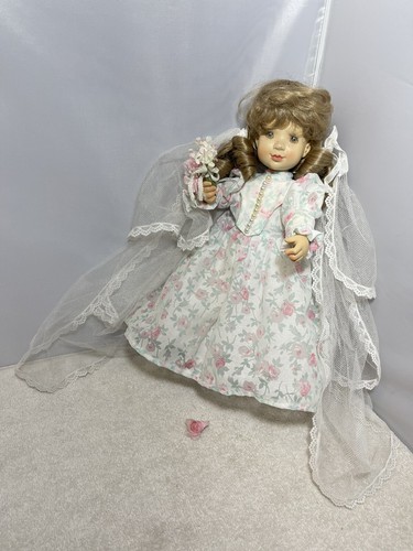Vintage Sarah Kay Jointed Wooden Doll Italy 14