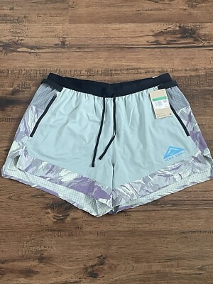 Nike Dri Fit Flex Stride 5  Trail Shorts  Light Teal  (size us mens XL)