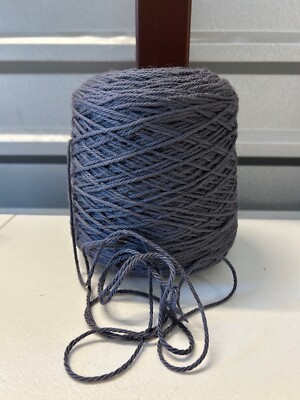 Beautiful Cone Spool Bulky Highland Weaving Wool Yarn 2lb 2oz 980gr 7012 Morada