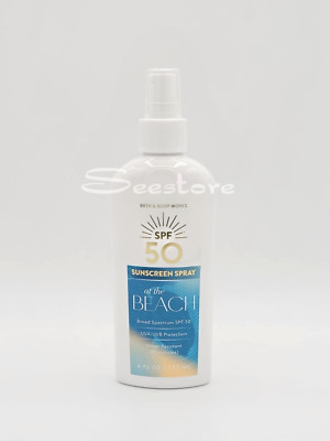 Bath & Body Works At the Beach Sunscreen Spray SPF 50 UVA/UVB 6 oz New