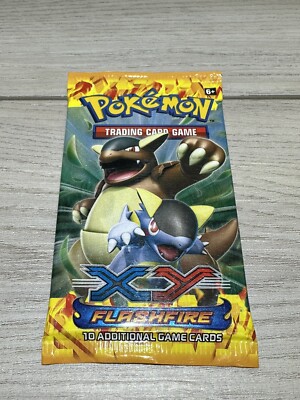 POKEMON XY Flashfire Sealed Booster Pack Brand New - Mega Charizard X Cover 2014