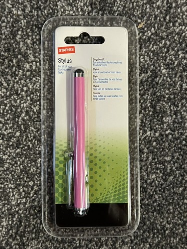 Staples Universal Slim Stylus Touchscreen Pink 5171718 for Phone