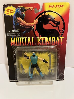 Mortal Kombat 1994 Hasbro Sub-Zero Action Figure With Card! READ