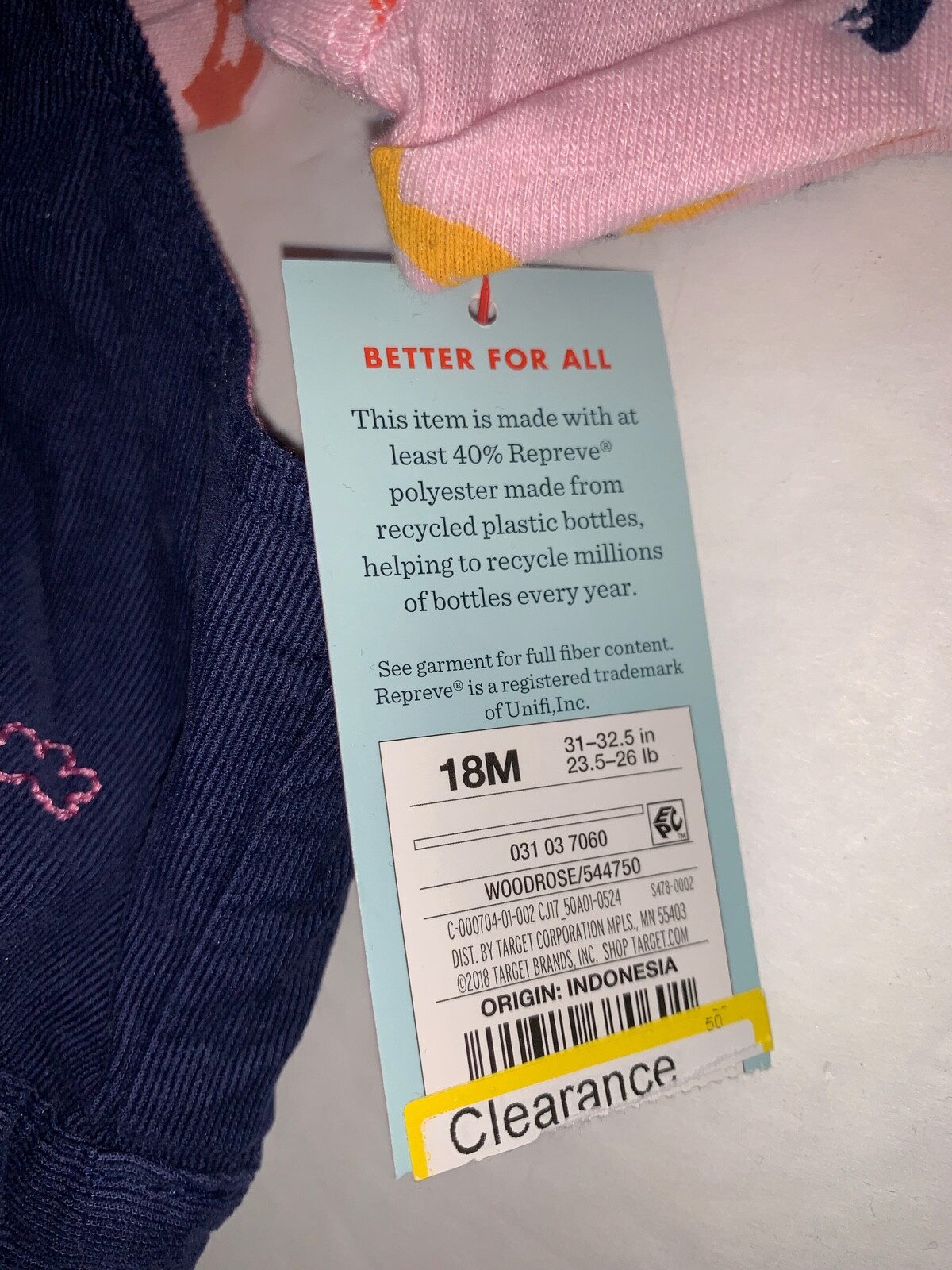 Cat And Jack Skirt/Shirt combo Blue with Pink Clouds