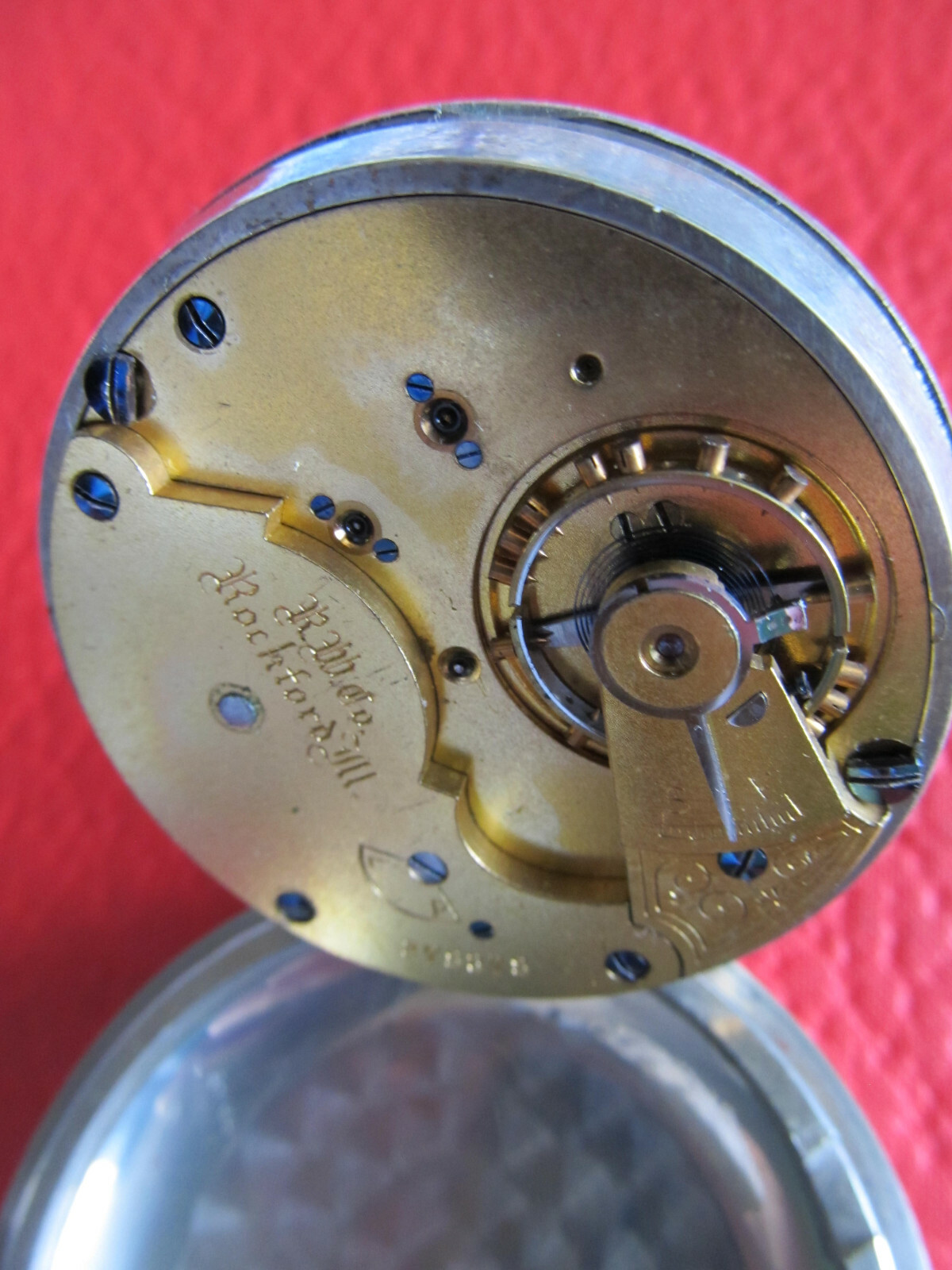 ROCKFORD POCKET WATCH MODEL 7 GRADE 94 18S 9 JEWELS (1891) NOT RUNNING