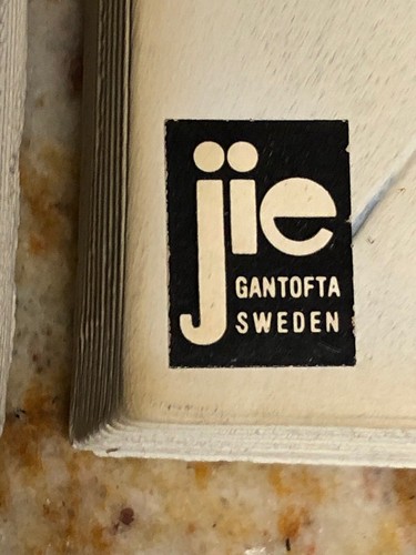 JIE Gantofta Sweden White Plaque 868 809 810 Nietosvuori Swedish Ceramic Set 3