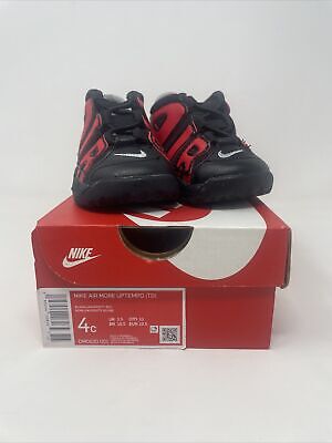(NEW) Nike Air More Uptempo Sneakers Black University Red Shoes Retro