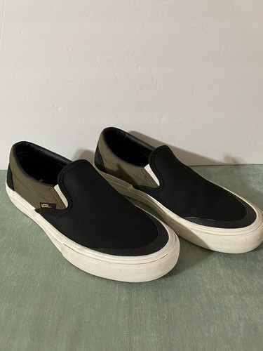 VANS SURPLUS NYLON SLIP-ON ブラック VANS SURPLUS NYLON SLIP-ON - DUSKY GREEN