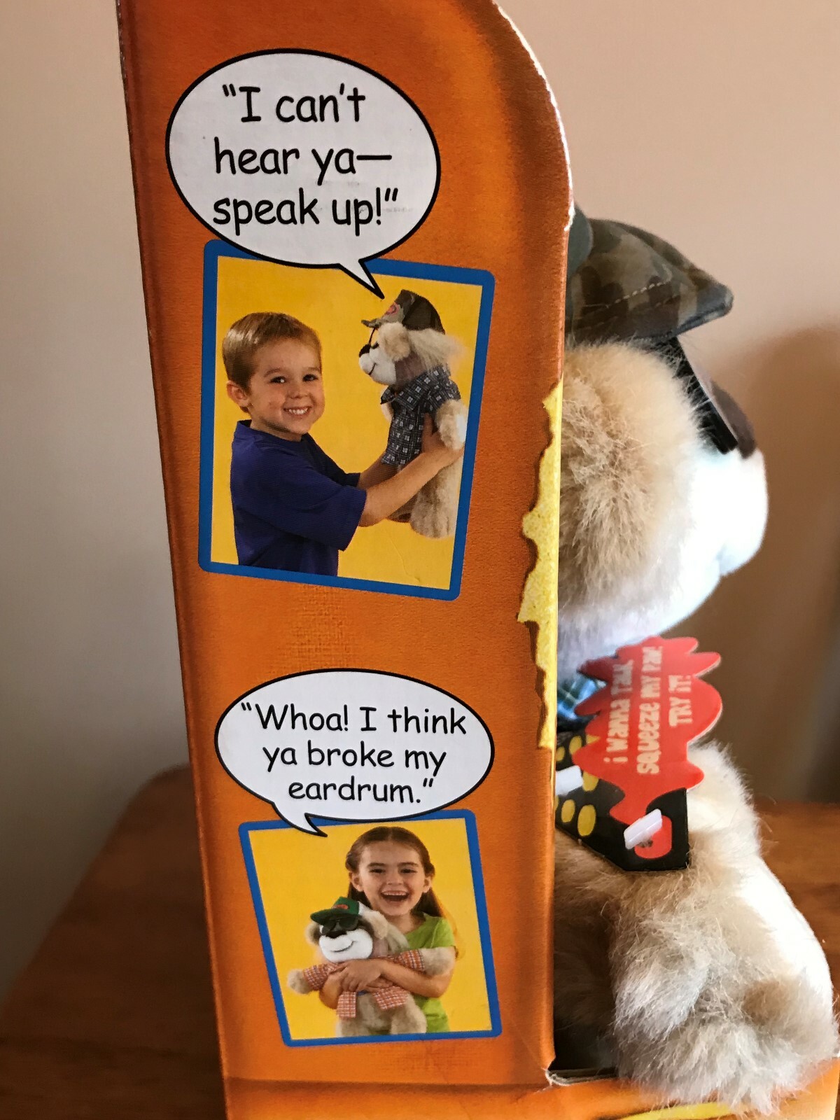 *NEW IN BOX* 2004 Real Talkin' Bubba Smart Aleck Wisecraking Talking Plush Bear