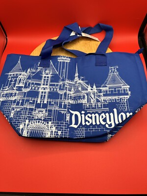 Disney Parks Blue Disneyland Sleeping Beauty Castle Tote Bag