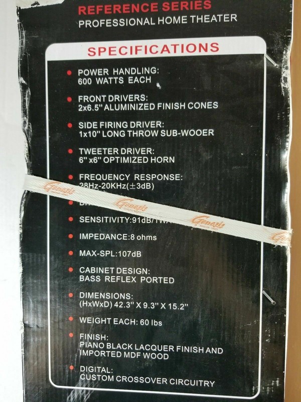 genesis media labs tower speakers