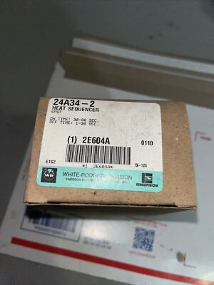 White Rodgers 24A34-2 Electric Fan & Heat Sequencer Relay ON 30-90 Sec OFF 1-30 