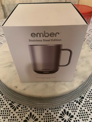 Ember Mug Stainless Steel Edition Temperature Control Smart Mug 10oz