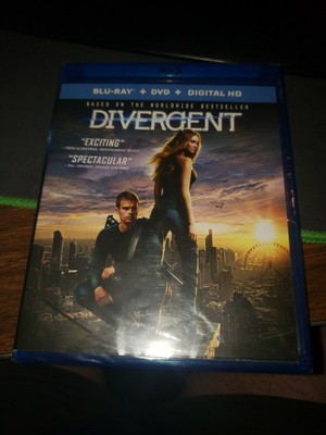 Divergent (Blu-ray/DVD, 2014, 2-Disc Set, Includes Digital Copy UltraViolet)