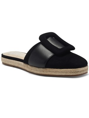 

VINCE CAMUTO Женские кожаные сандалии без шнуровки на платформе Jinannie черного цвета, 7,5 м, Черный, VC-JINANNIE