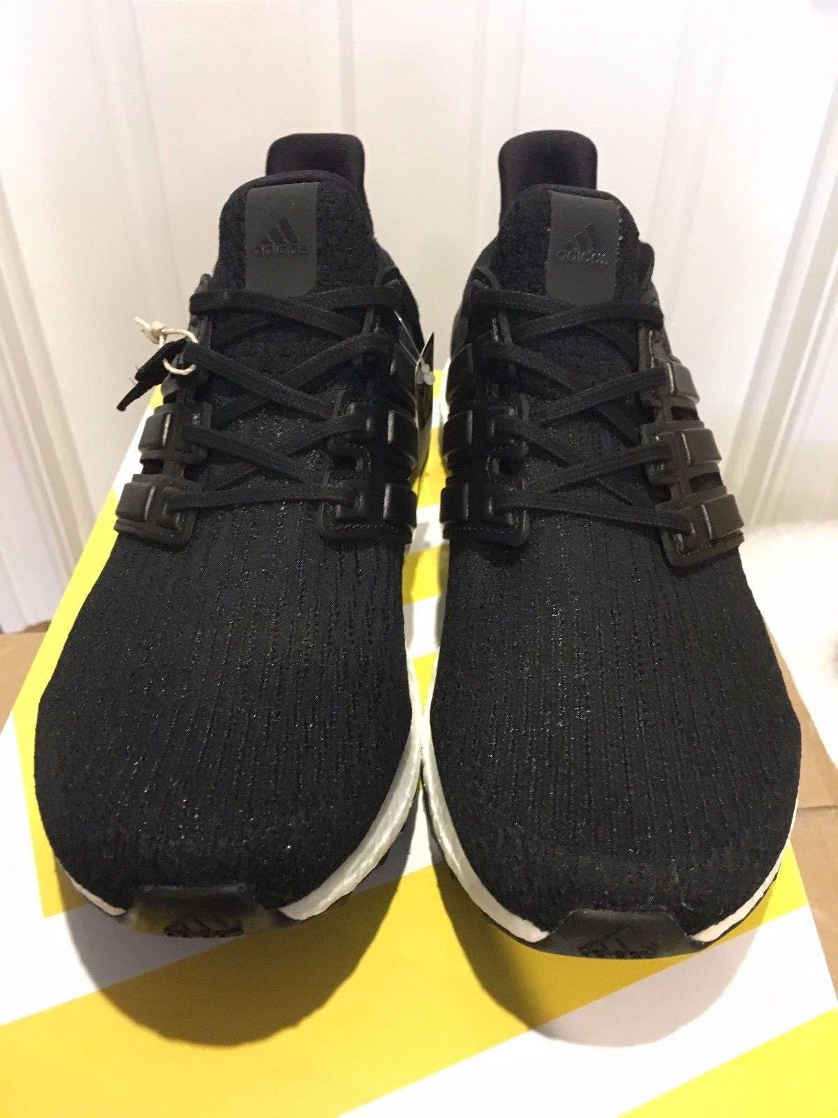 Pre-owned Adidas Originals Adidas Ultra Boost Black Leather Cage 3.0 Ba8924  Core In Box Ds Us Sz 9 | ModeSens