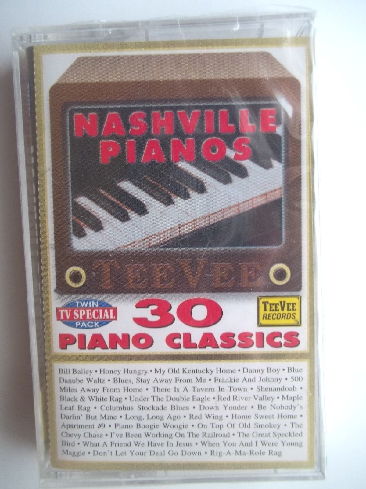 2~Cassettes~Nashville Piano-30 Classics-Piano Memories~New-Sealed