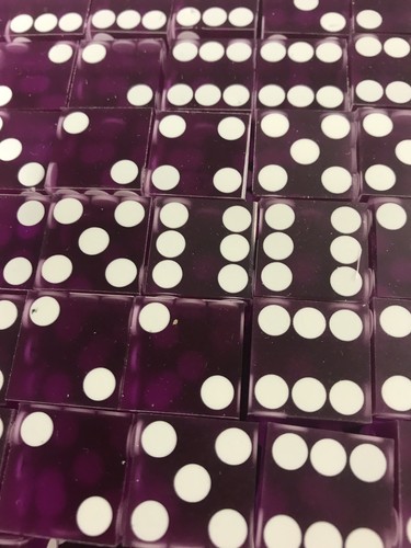 Purple Casino Scrap Dice Sold By Pound