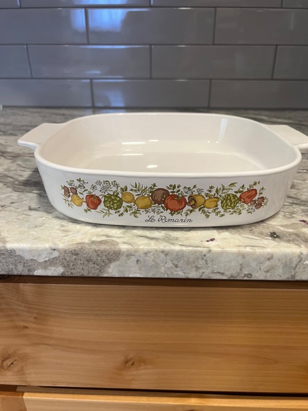 rare vintage corning ware baking dish 1970