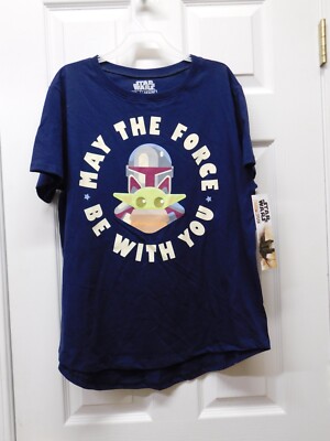 MAD Engine Star Wars The Mandalorian Force Be With You Duo Graphic Tee-XL(15-17)