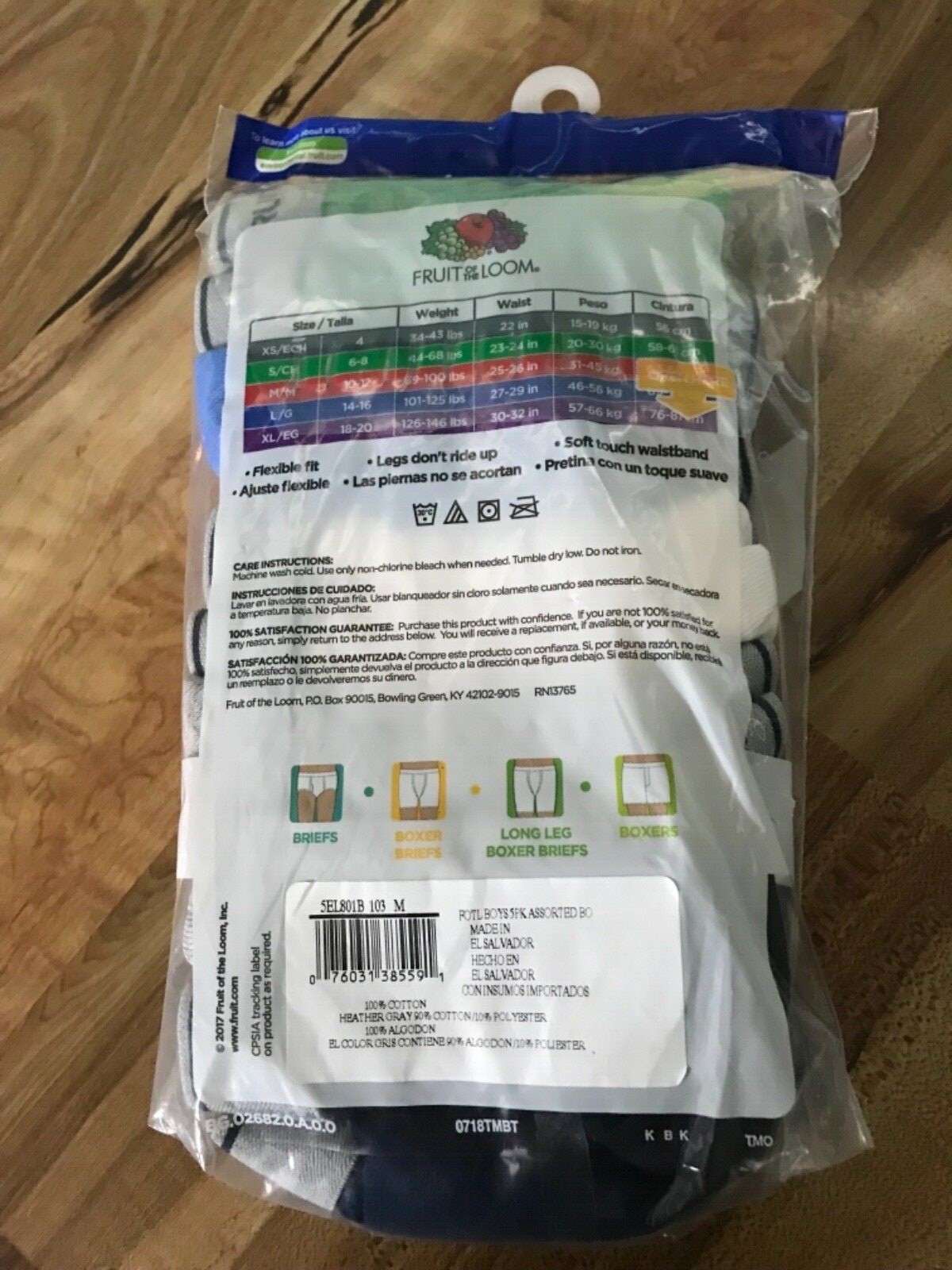 Fruit of the Loom Boys Boxer Briefs (Size M)