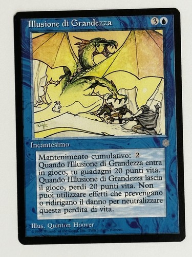 MTG Magic Illusions Of Grandeur Italian unSigned Artist