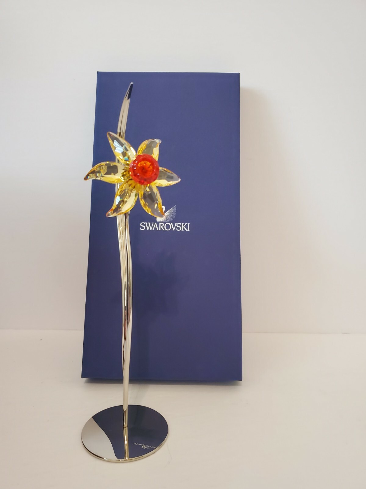 Swarovski Light Topaz/Fire Opal Dacali Exotic Flower