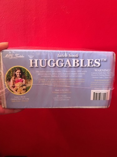 MCG Textiles Huggables Teddy Bear Plush Latch Hook kit 14