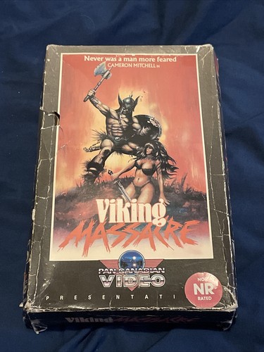 Viking Massacre rare Big Box MEGA / Mogul VHS Horror Action