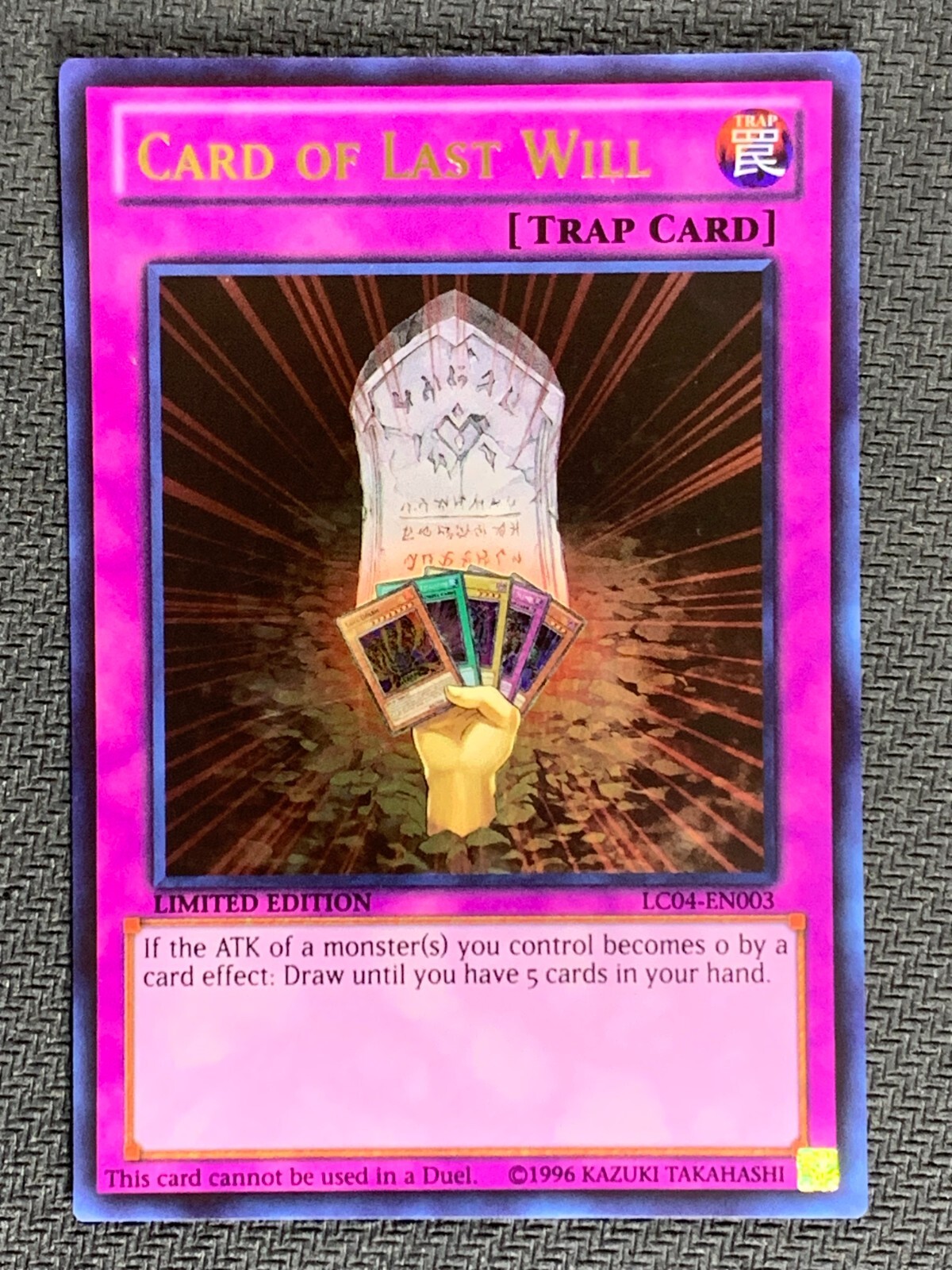 Card of Last Will LC04-EN003 Ultra Rare Limited Edition