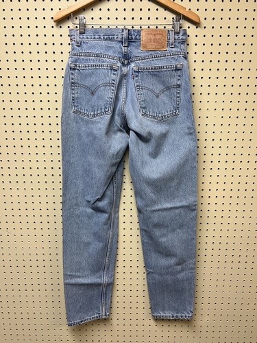 Vtg 90's Women's Levi 550 Denim Mom Jeans Distressed Tapered