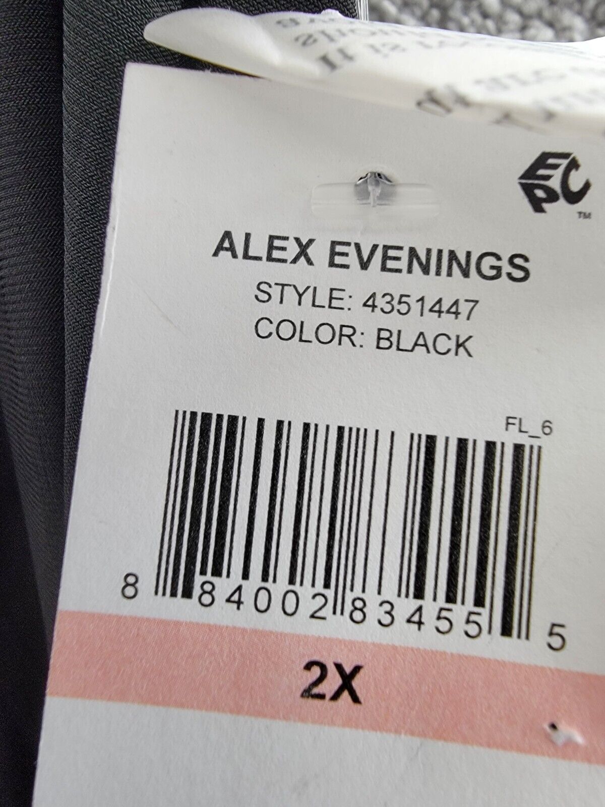 Alex Evenings Plus Size Matte Jersey Straight Leg Pants Women's 2X Black Pull On - Picture 16 of 16