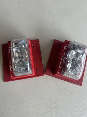 LOT of 2 Simplex 4904-9137 Fire Alarm Strobe Wall Red