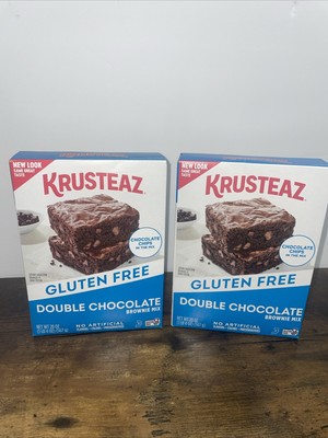 (2 Boxes) Krusteaz Gluten Free Double Brownie Mix, 20 oz Boxs